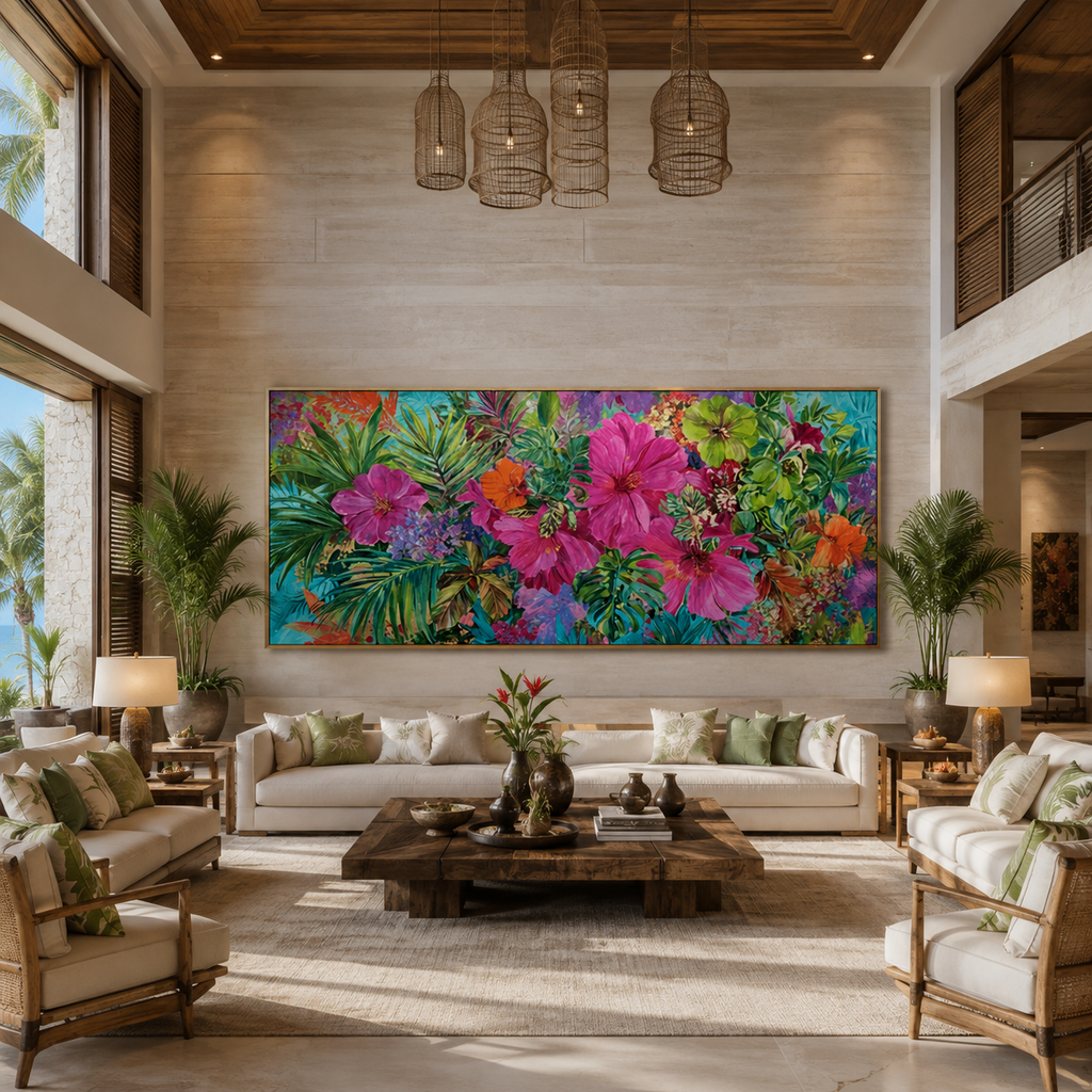 AVIORART Exotic Jungle Wall Art Canvas