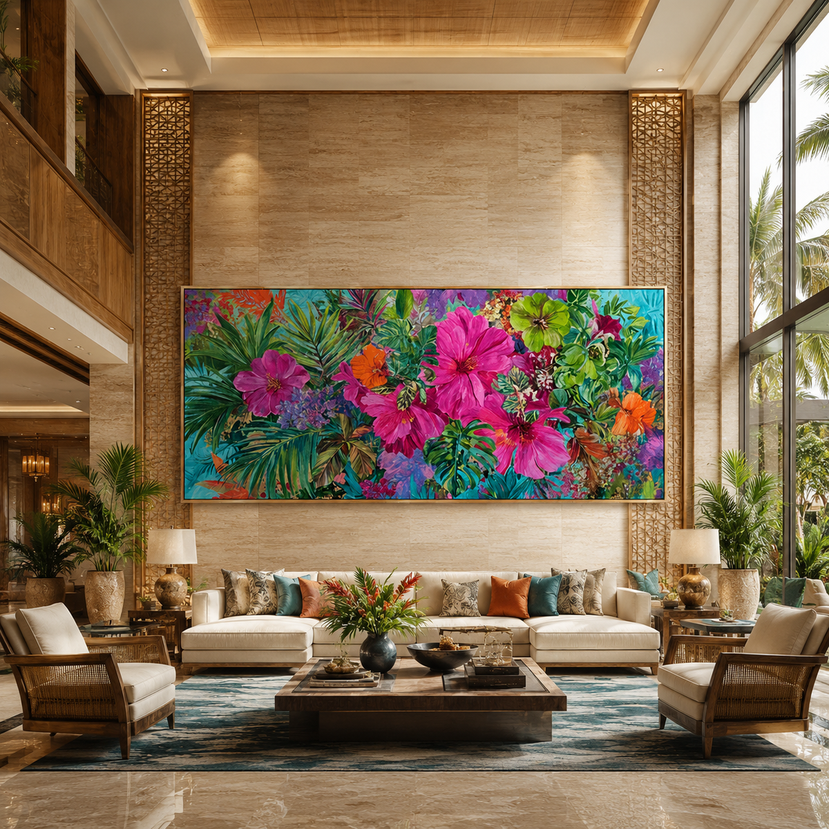 AVIORART Exotic Jungle Wall Art Canvas