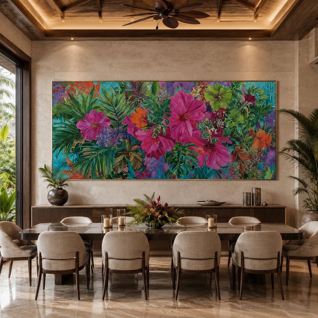 AVIORART Exotic Jungle Wall Art Canvas