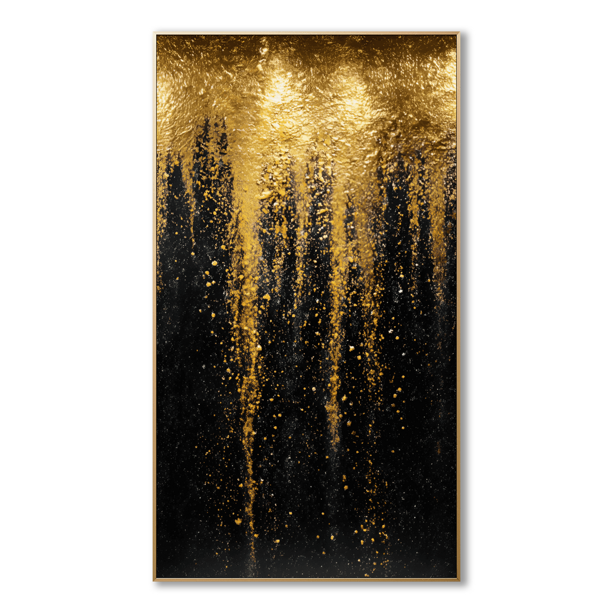AVIORART Falling Gold Wall Art Canvas