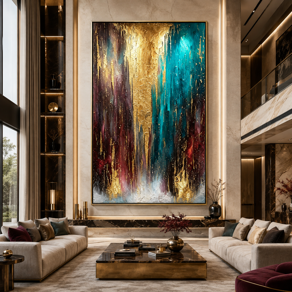 AVIORART Falling Jewels Wall Art Canvas