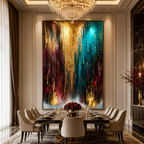 AVIORART Falling Jewels Wall Art Canvas