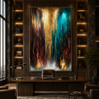 AVIORART Falling Jewels Wall Art Canvas