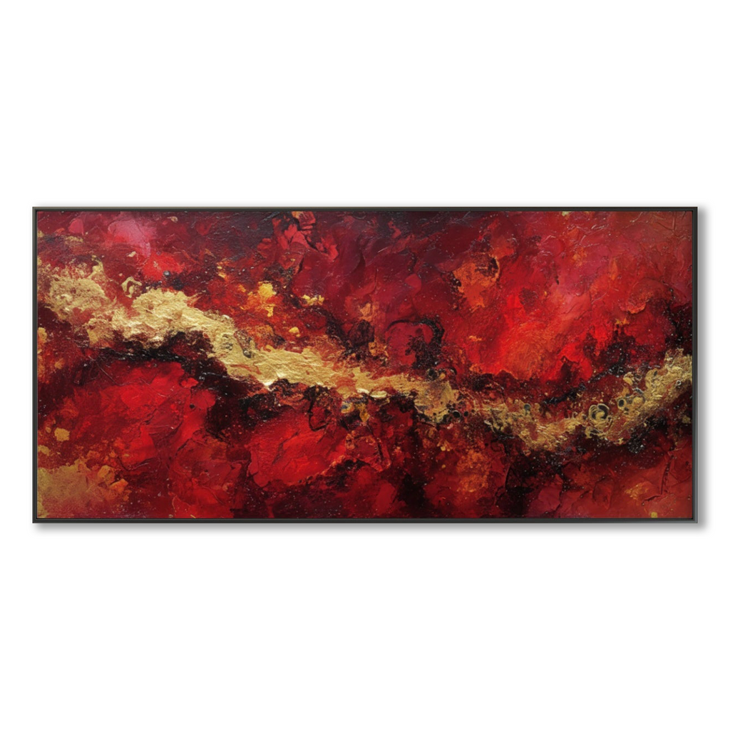 AVIORART Fire Gold Wall Art Canvas