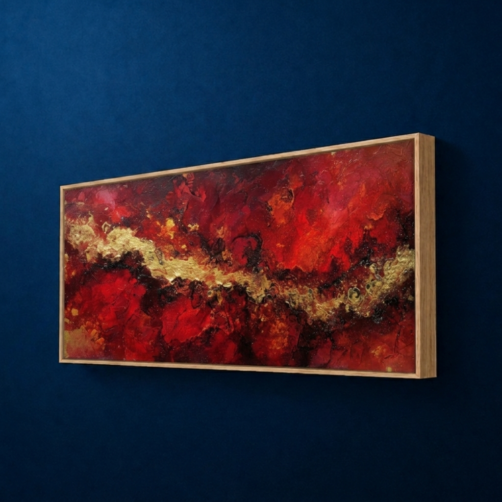 AVIORART Fire Gold Wall Art Canvas