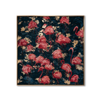 AVIORART Flamingo Party Wall Art Canvas