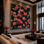 AVIORART Flamingo Party Wall Art Canvas
