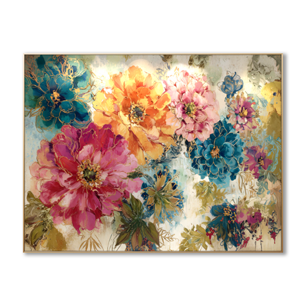 AVIORART Flower Festival Wall Art Canvas