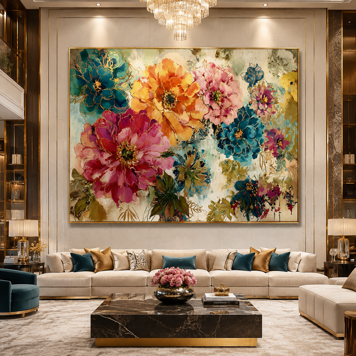 AVIORART Flower Festival Wall Art Canvas