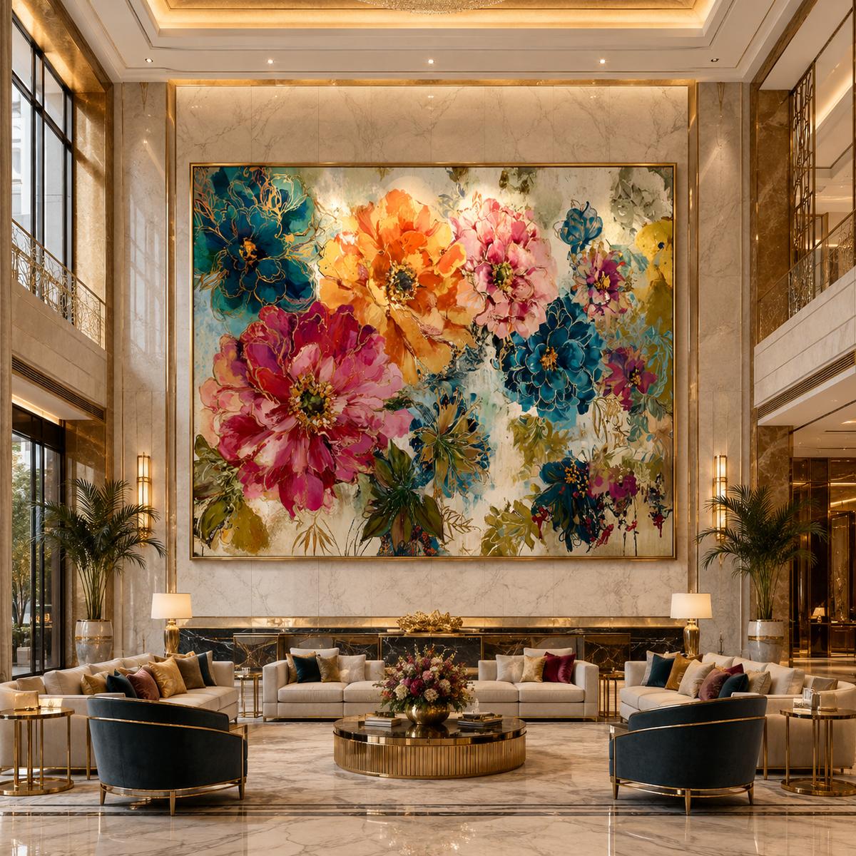 AVIORART Flower Festival Wall Art Canvas