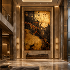 AVIORART Fractured Gold Wall Art Canvas