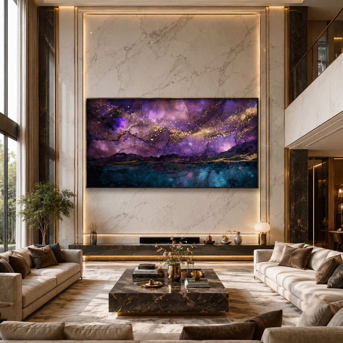 AVIORART Galaxy Flow Wall Art Canvas