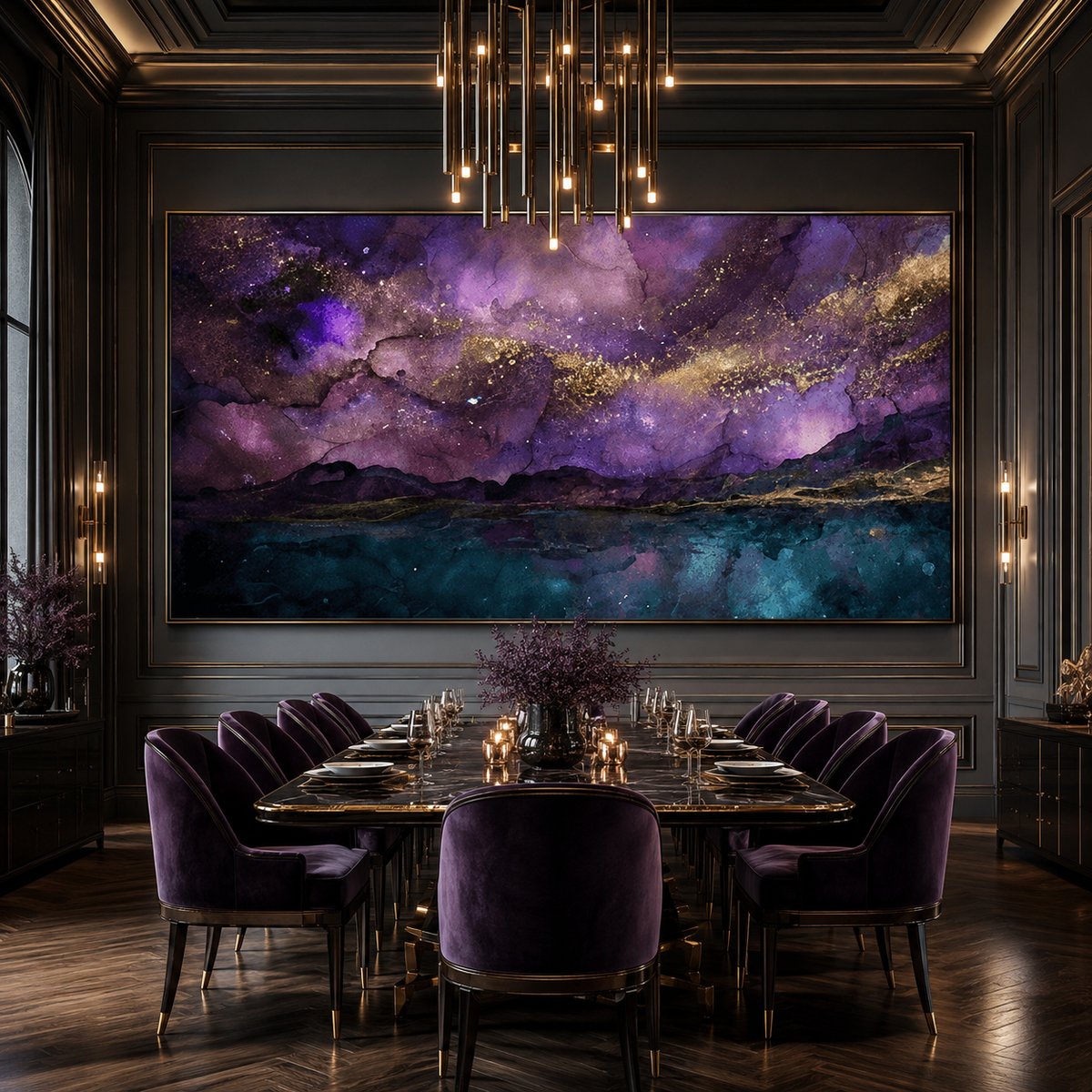 AVIORART Galaxy Flow Wall Art Canvas