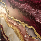 AVIORART Burgundy Depths Wall Art Canvas