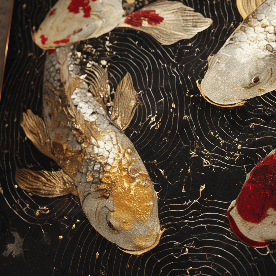 AVIORART Koi of Harmony Wall Art Canvas