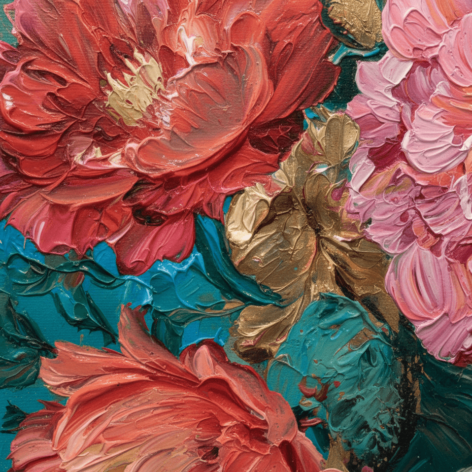 AVIORART Coral Blooms Wall Art Canvas