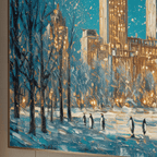 AVIORART City of Snowlight Wall Art Canvas