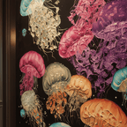 AVIORART Waves of Color Wall Art Canvas