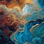 AVIORART Clouds of Creation Wall Art Canvas