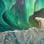 AVIORART The Ice Walker Wall Art Canvas