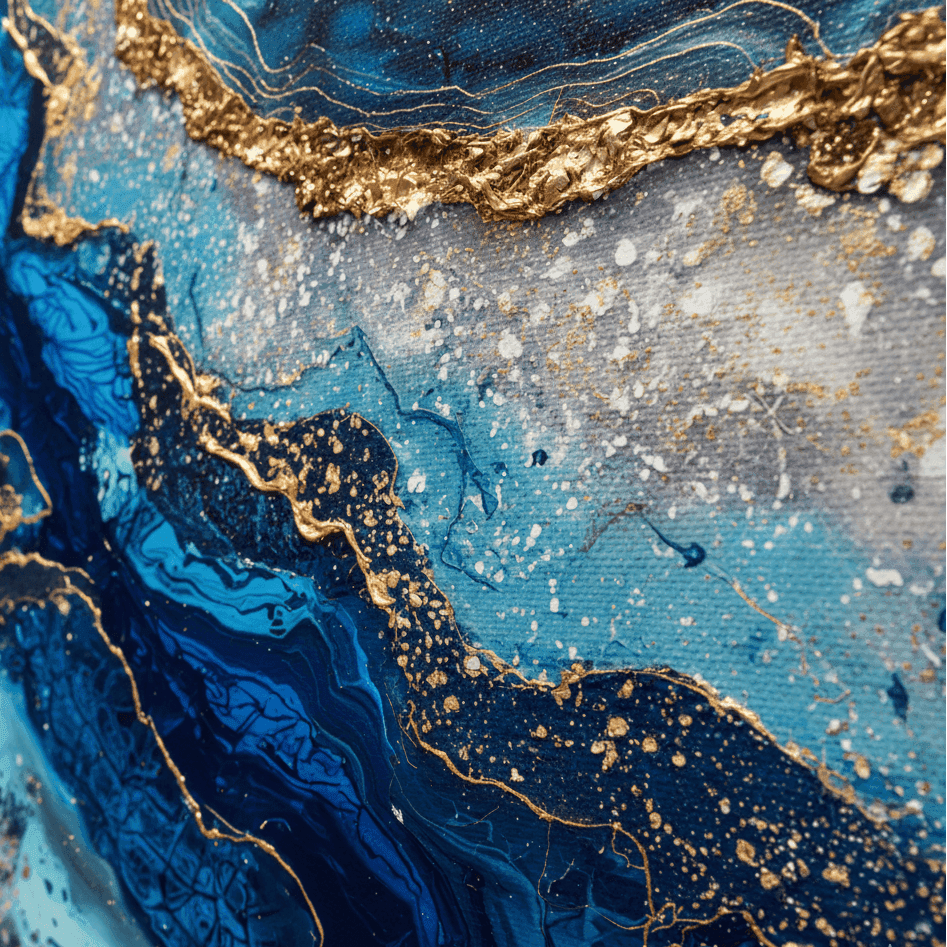 AVIORART Sapphire Riches Wall Art Canvas