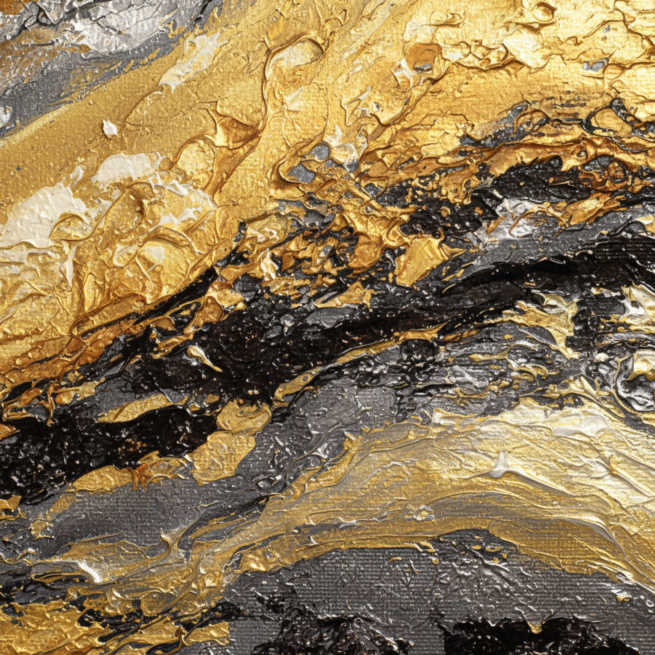 AVIORART Gold Marble Wall Art Canvas