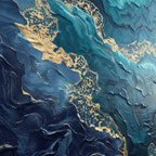 AVIORART Oceanic Veins Wall Art Canvas