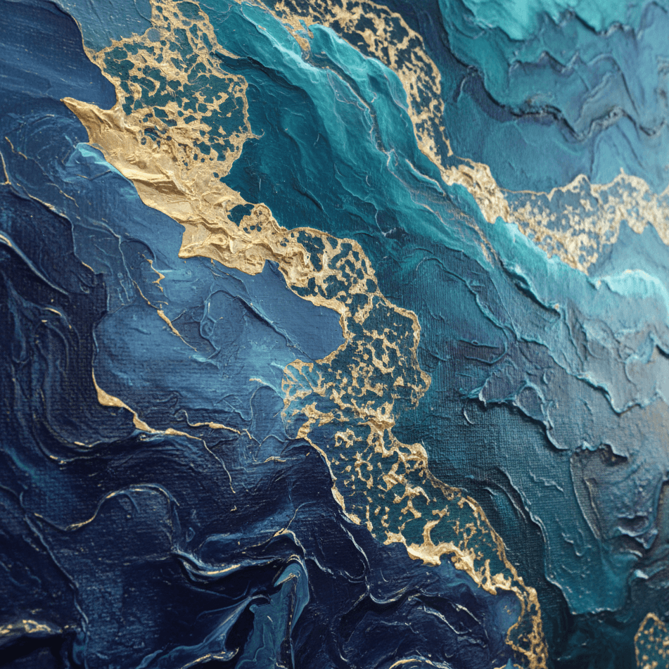 AVIORART Oceanic Veins Wall Art Canvas