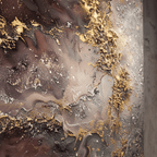 AVIORART Bronze Nebula Wall Art Canvas