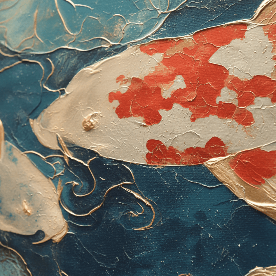 AVIORART Koi Fortune Wall Art Canvas