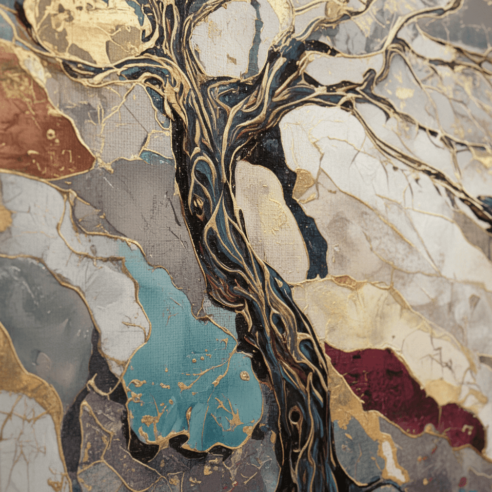 AVIORART Blessings Tree Wall Art Canvas