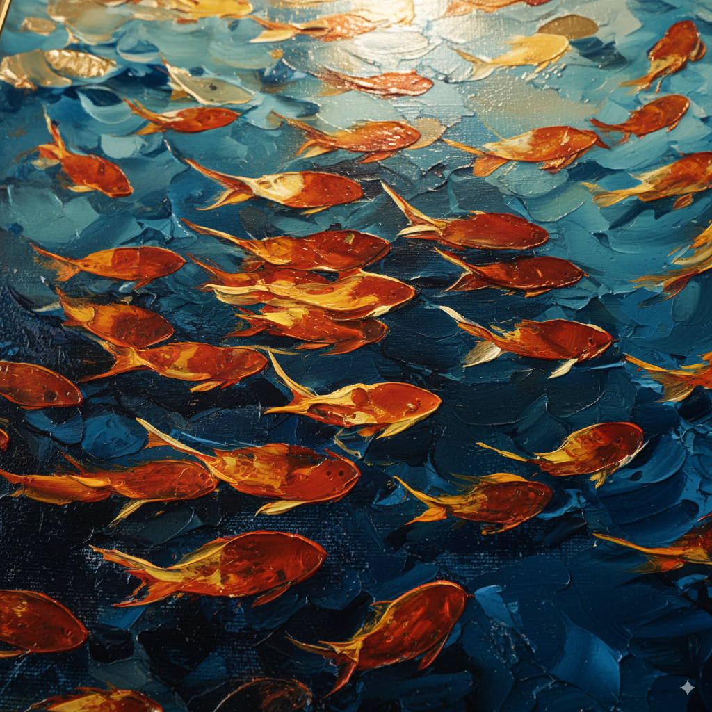 AVIORART Opulent Currents Wall Art Canvas