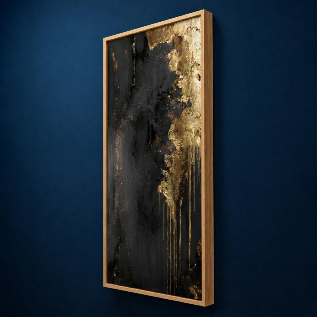 AVIORART Gold Falls Wall Art Canvas