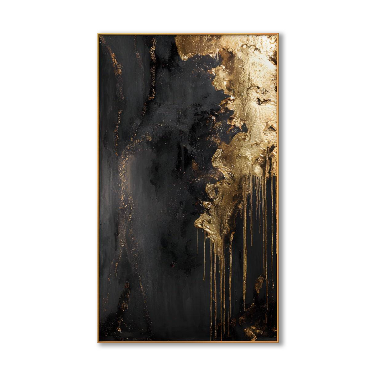 AVIORART Gold Falls Wall Art Canvas