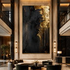 AVIORART Gold Falls Wall Art Canvas