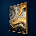 AVIORART Gold Marble Wall Art Canvas