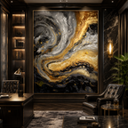 AVIORART Gold Marble Wall Art Canvas
