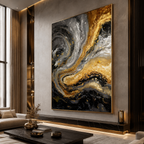 AVIORART Gold Marble Wall Art Canvas