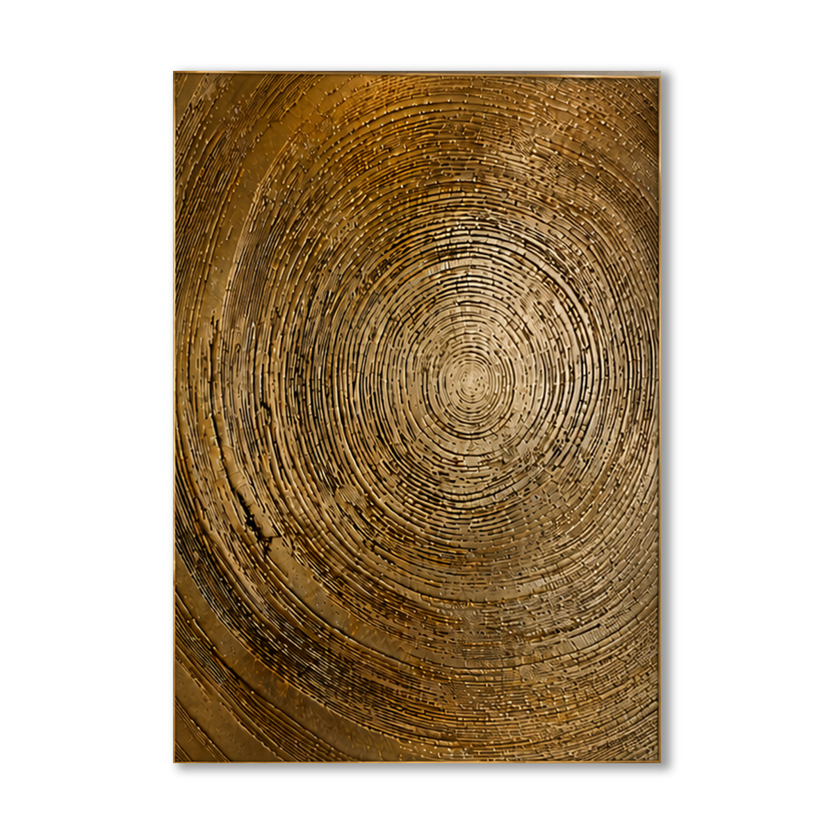 AVIORART Gold Orbit Wall Art Canvas