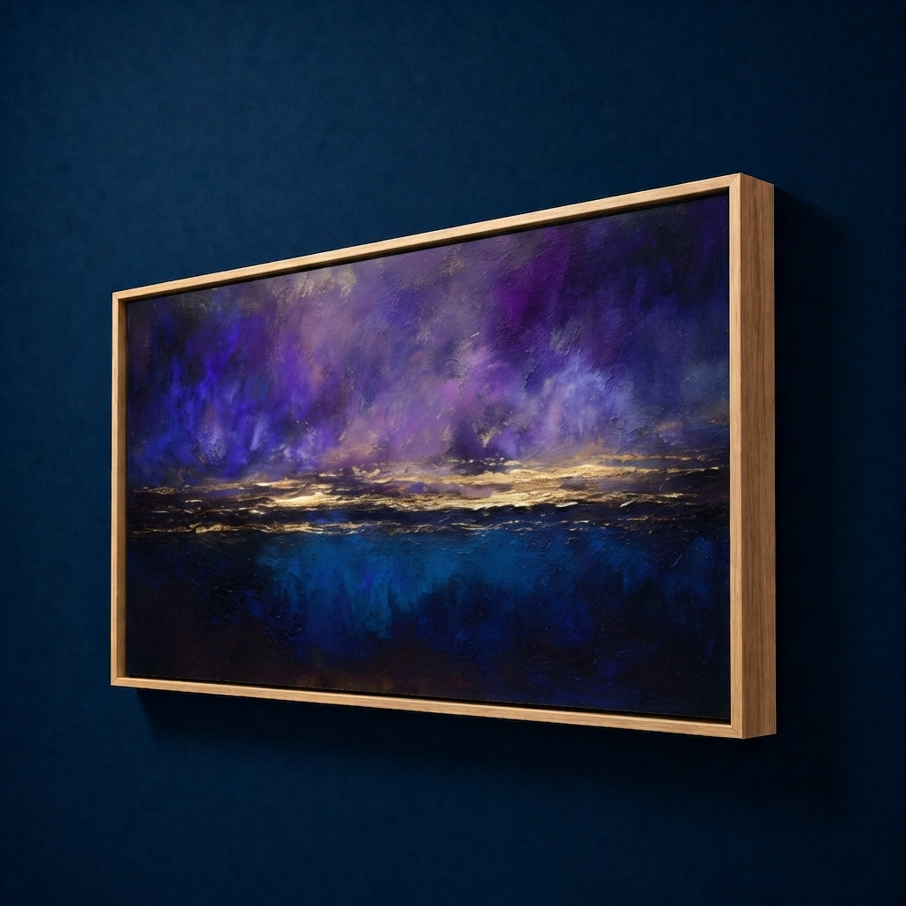 AVIORART Gold at Midnight Wall Art Canvas