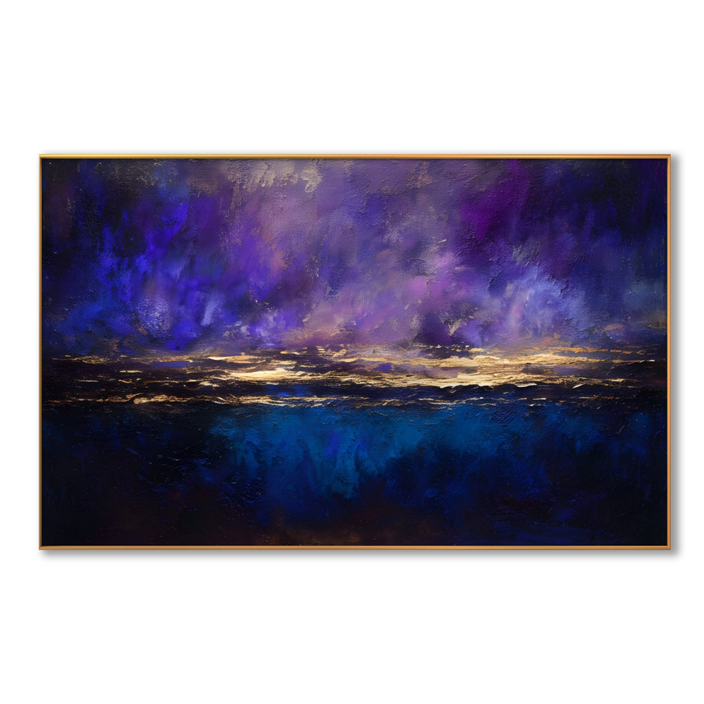 AVIORART Gold at Midnight Wall Art Canvas