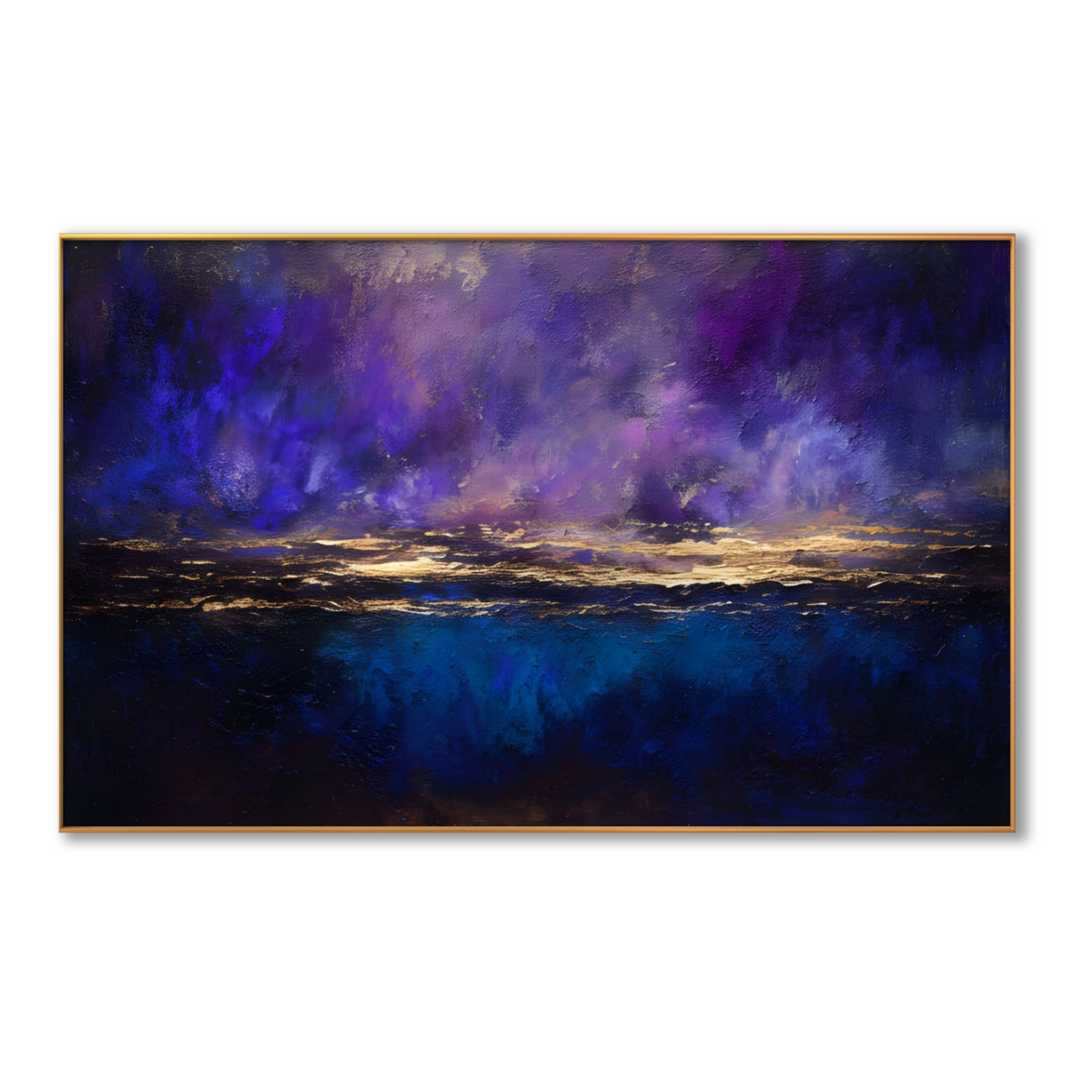 AVIORART Gold at Midnight Wall Art Canvas