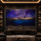 AVIORART Gold at Midnight Wall Art Canvas