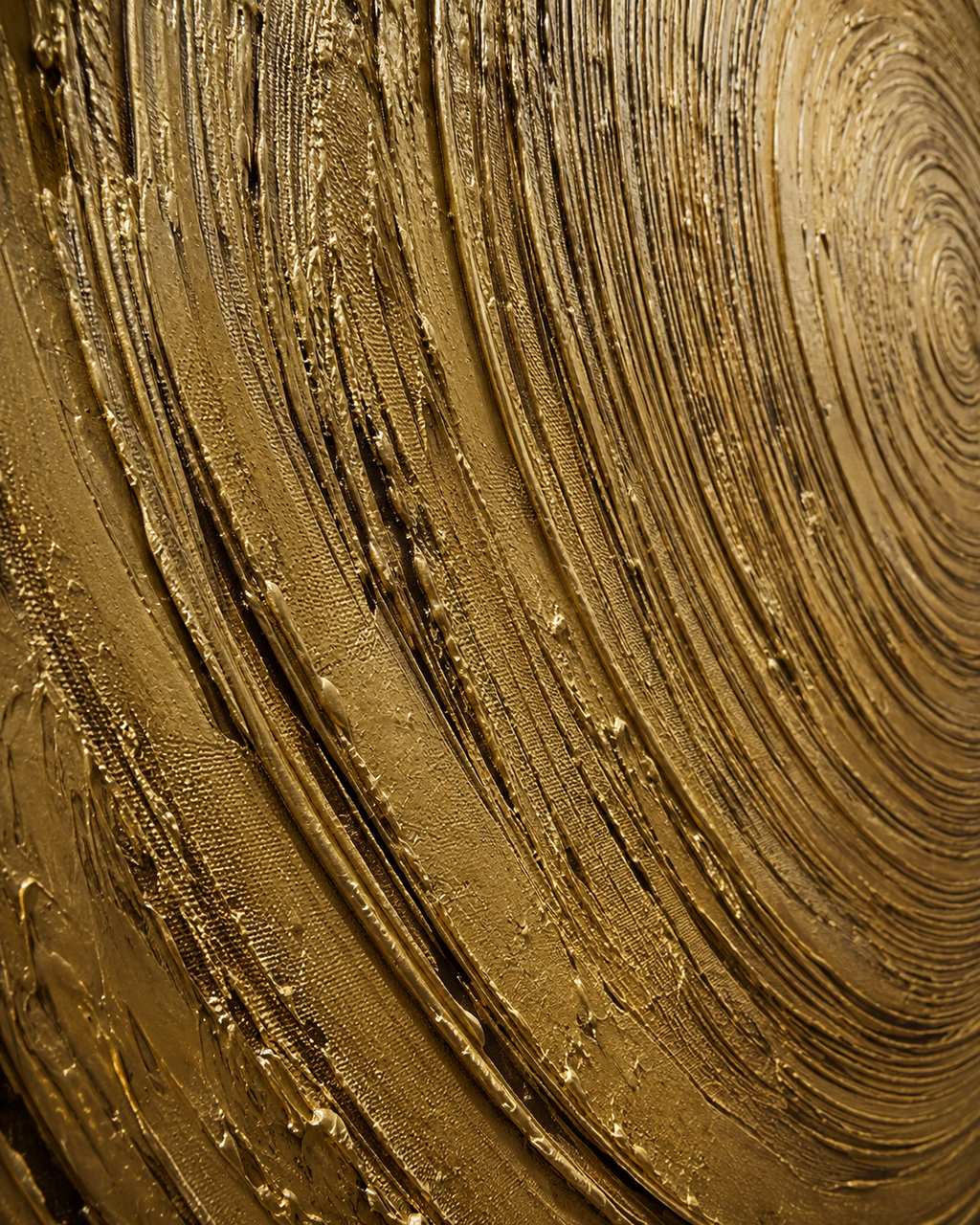 AVIORART Gold Orbit Wall Art Canvas