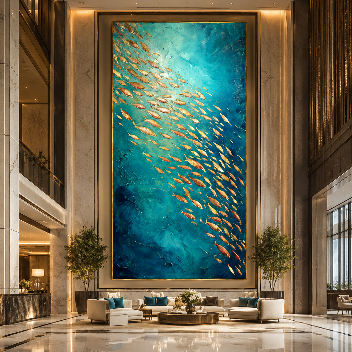 AVIORART Go with the Flow Wall Art Canvas