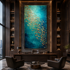 AVIORART Go with the Flow Wall Art Canvas
