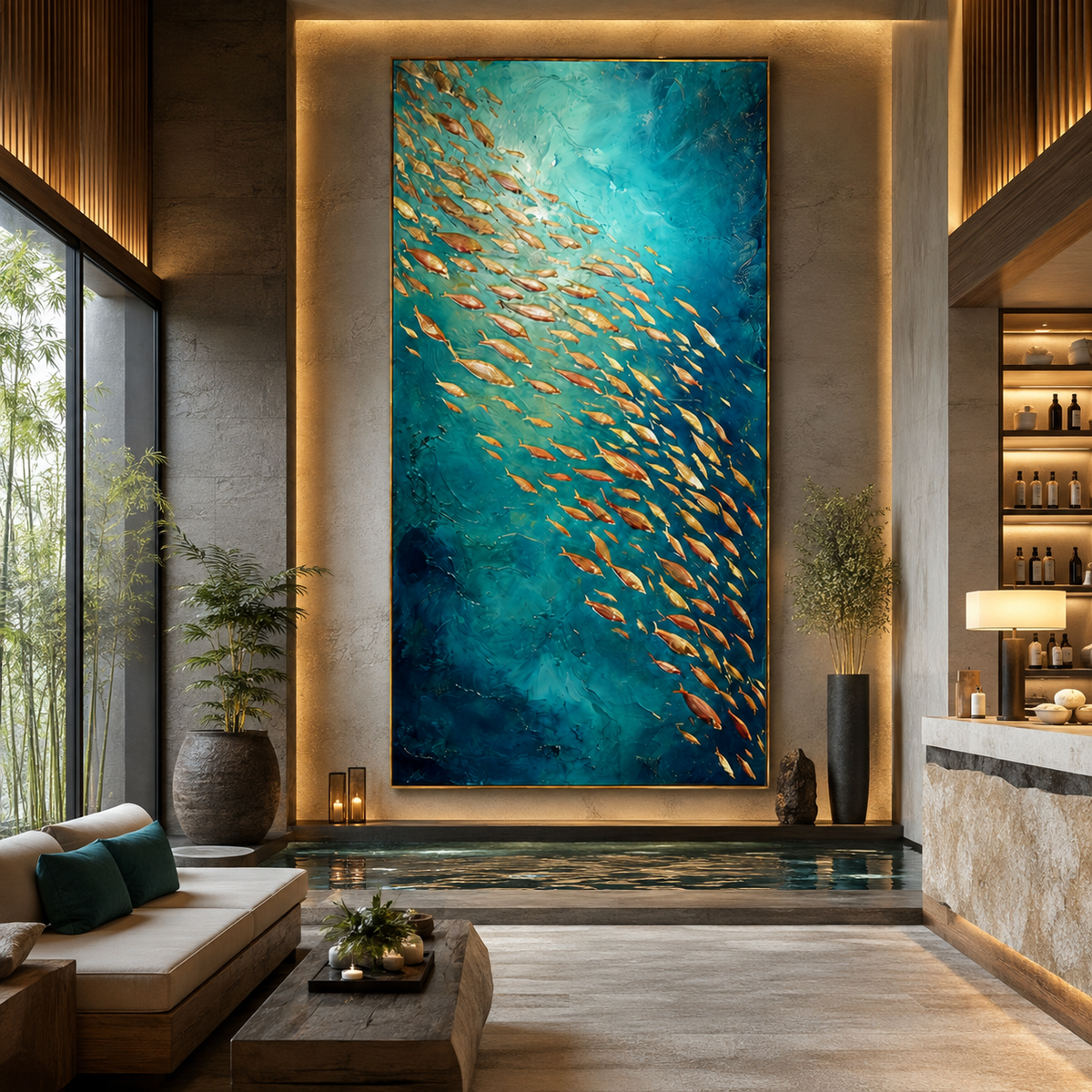 AVIORART Go with the Flow Wall Art Canvas