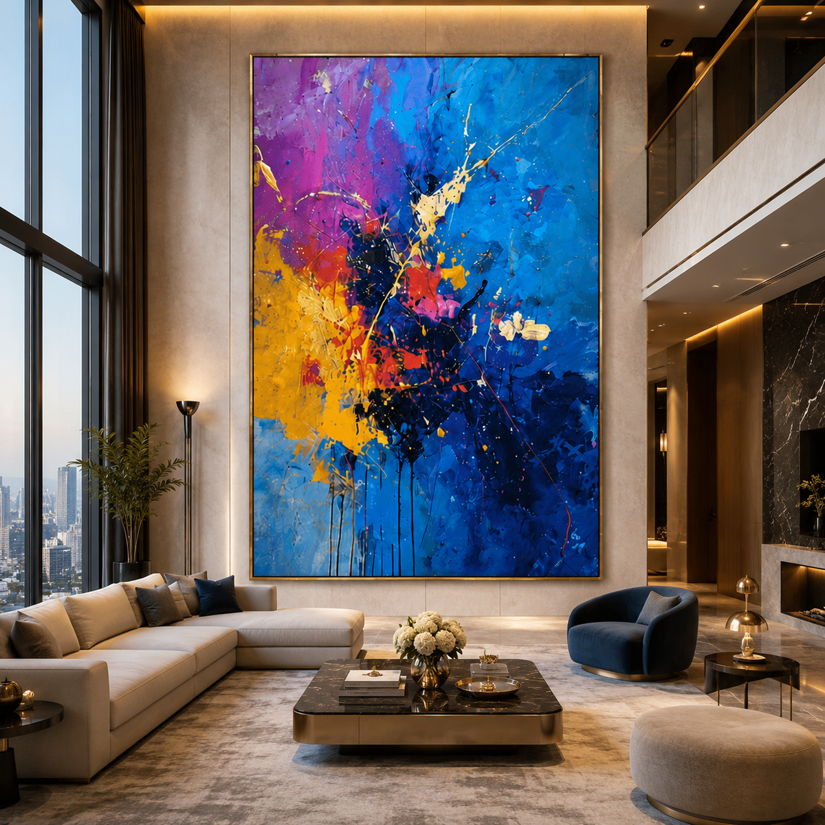 AVIORART Hit by Color Wall Art Canvas