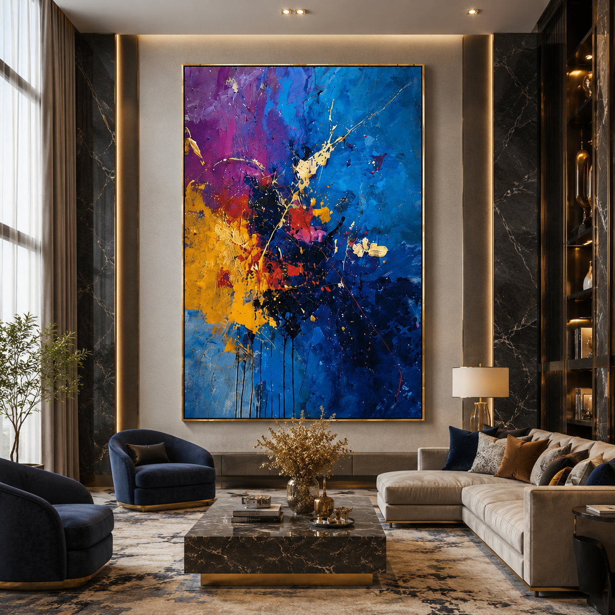 AVIORART Hit by Color Wall Art Canvas