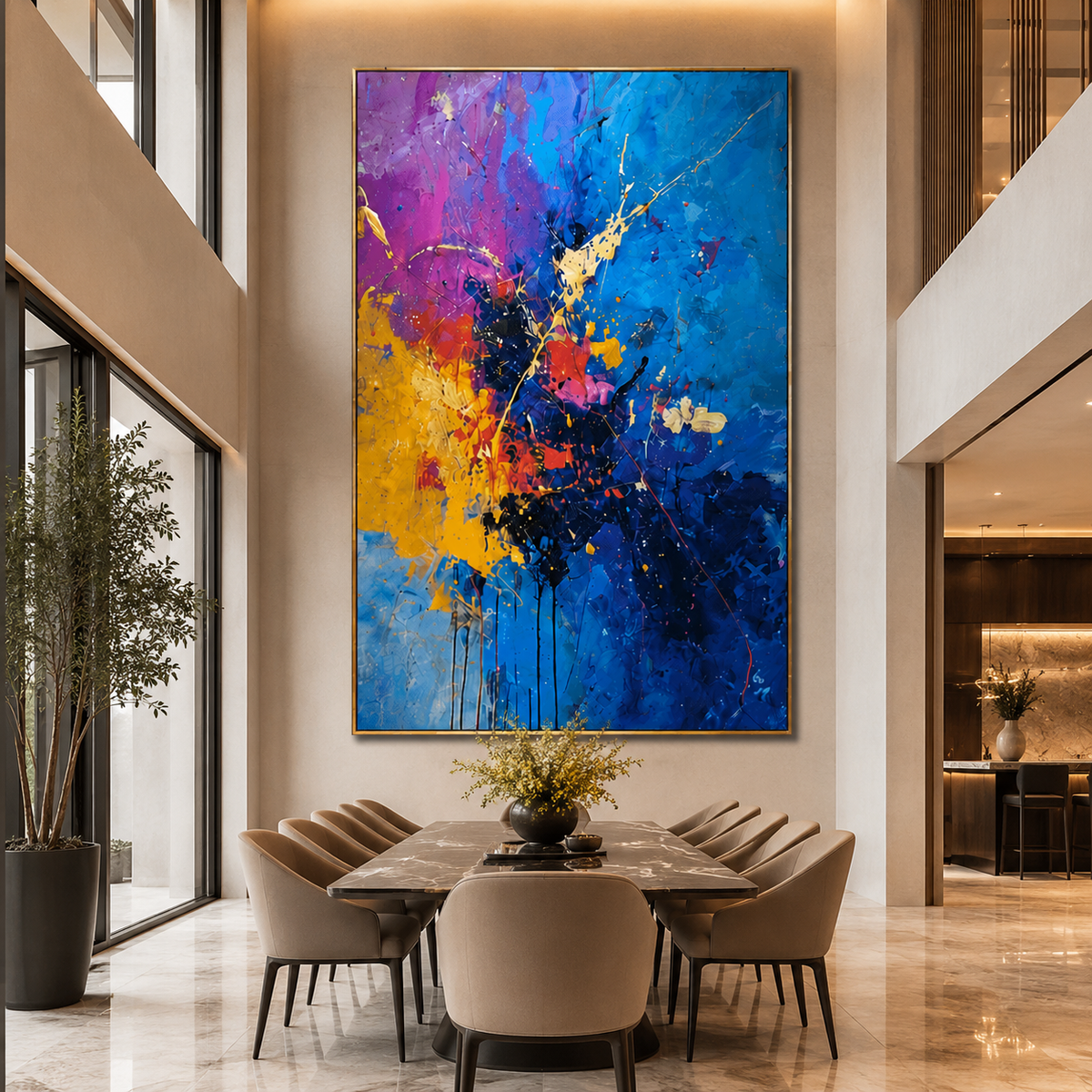 AVIORART Hit by Color Wall Art Canvas